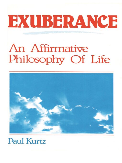 Title details for Exuberance by Paul Kurtz - Available